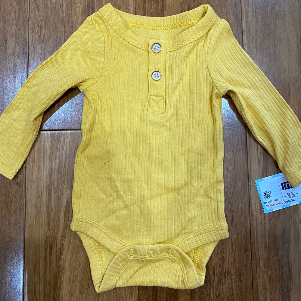 Cat & Jack Long Sleeve Baby Onesie